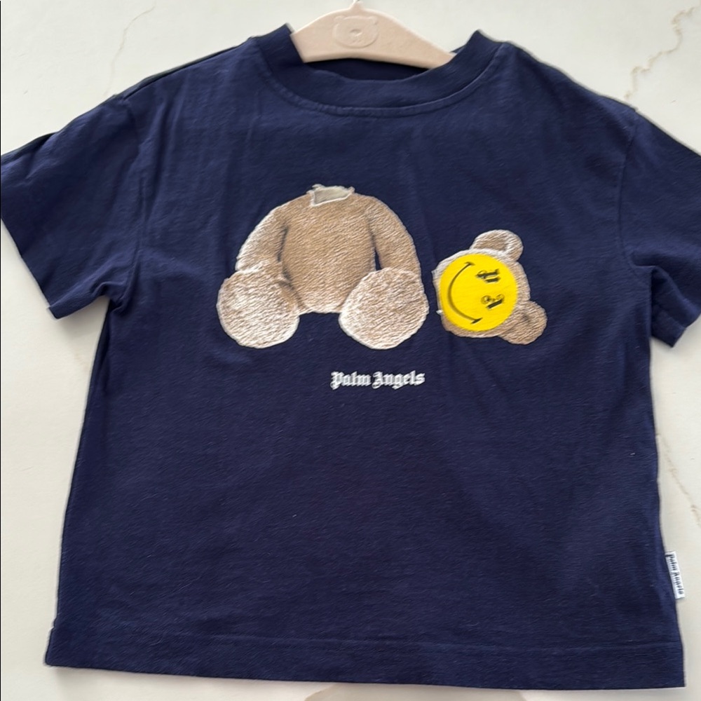 Palm Angels Navy Graphic T-Shirt